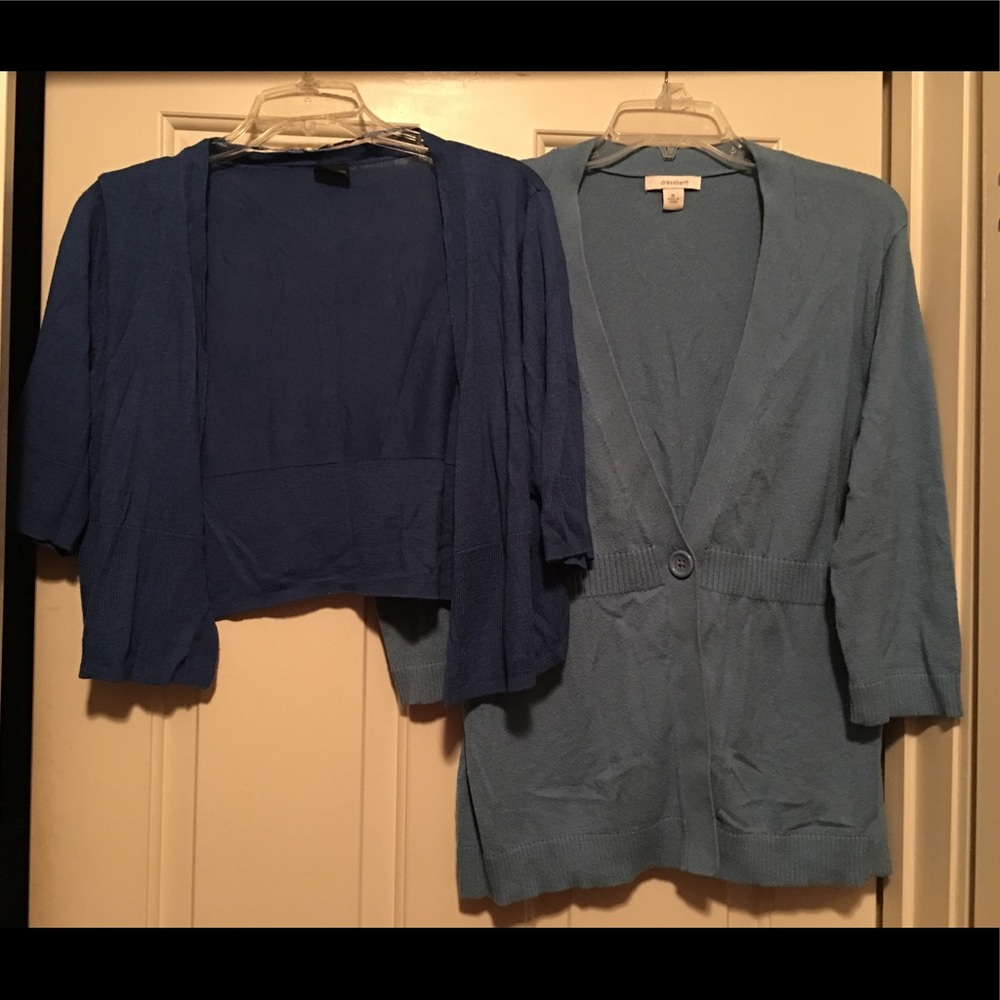 Set of Two Cardigan Sweaters XL/1X Blue